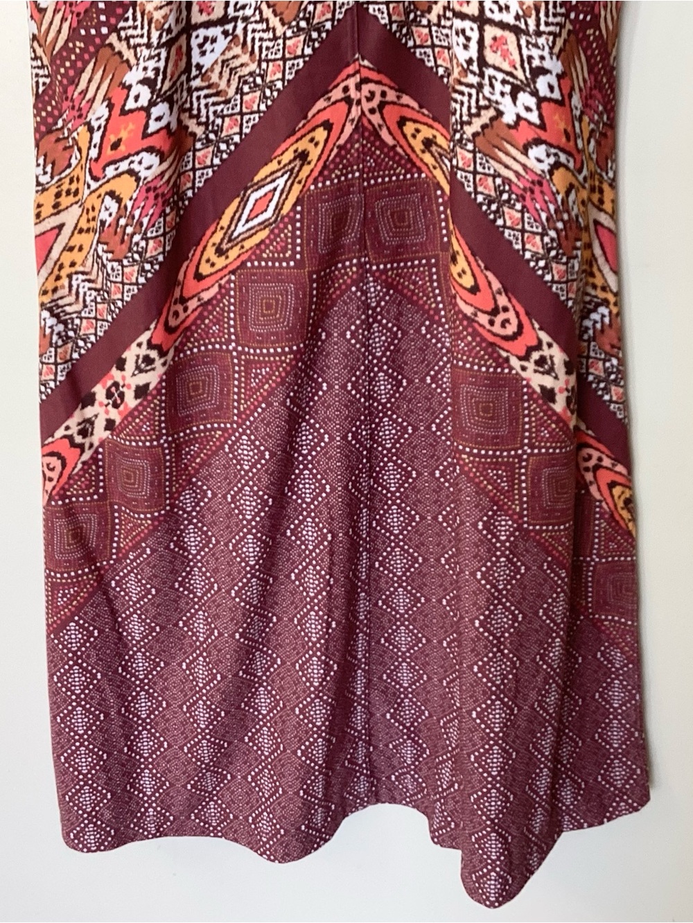 Prana Cantine Geometric and Ikat Print Activewear Dress - Raisin - S - Picture 7 of 9